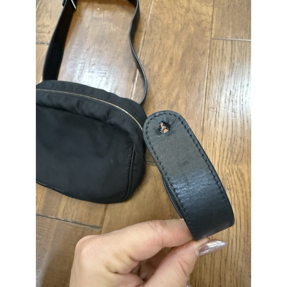 THE ROW Belt Bag Fanny Black Nylon Leather Trimmed Zipper Quiet Luxury Designer - Picture 15 of 15